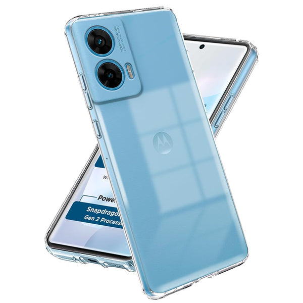 Mobielectro Soft Silicon Transparent |Scratch Resistant Clear Case for Moto G96 5G