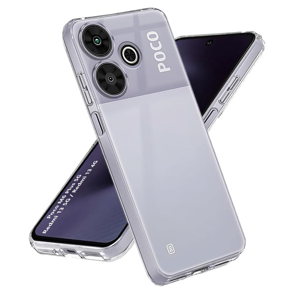 Mobielectro Soft Silicon Transparent |Scratch Resistant Clear Case for Redmi 13 5G