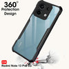Mobielectro Camera Bump Protection | Slim Stylish 360 Protection Design |Crystal Clear | Shockproof Eagle Back Cover for Mi Note 13 Pro- Black