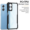 Mobielectro Camera Bump Protection | Slim Stylish 360 Protection Design |Crystal Clear | Shockproof Eagle Back Cover for Oppo A17 - Black