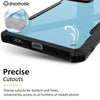 Mobielectro Camera Bump Protection | Slim Stylish 360 Protection Design |Crystal Clear | Shockproof Eagle Back Cover for Oppo A17 - Black
