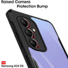 Mobielectro Camera Bump Protection | Slim Stylish 360 Protection Design |Crystal Clear | Shockproof Eagle Back Cover for Samsung A34 5G - Black