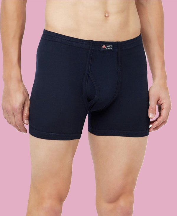 T.T. Mens Jazz Fine Long Inner Elastic TrunkPack Of 2 Olive-Navy