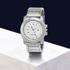 Quartz Analog Silver Dial Silver Stainless Steel Strap Watch for Men
