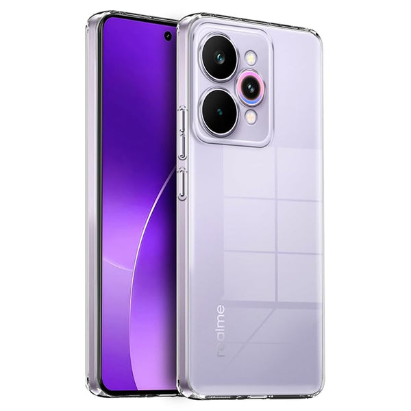 Mobielectro Clear Transparent Shockproof Scratch Resistant Protective Phone Case for Realme 15 Pro 5G