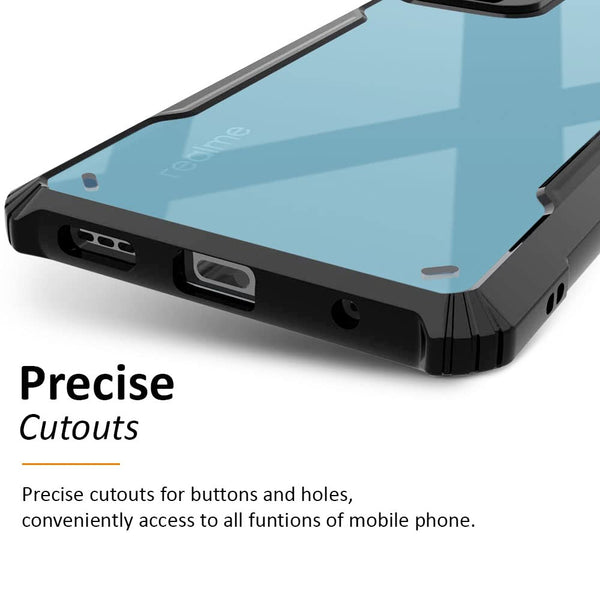 Mobielectro Camera Bump Protection | Slim Stylish 360 Protection Design |Crystal Clear | Shockproof Eagle Back Cover for Realme GT NEO 3 5G - Black