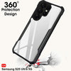 Mobielectro Camera Bump Protection | Slim Stylish 360 Protection Design |Crystal Clear | Shockproof Eagle Back Cover for Samsung S25 ULTRA- Black