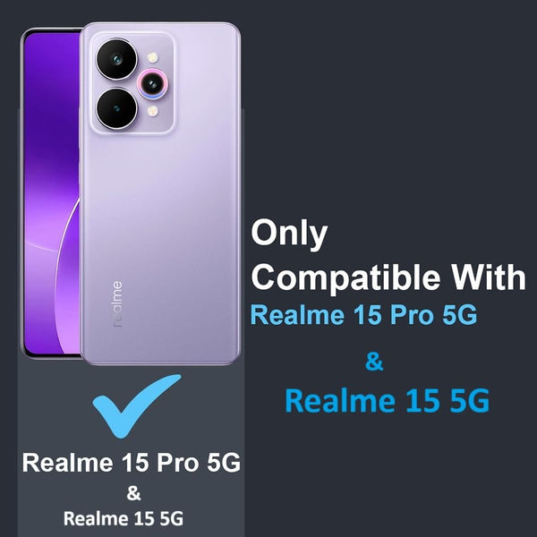 Mobielectro Soft Silicon Transparent |Scratch Resistant Clear Case for Realme 15 5G