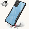 Mobielectro Camera Bump Protection | Slim Stylish 360 Protection Design |Crystal Clear | Shockproof Eagle Back Cover for Samsung A23 4G/5G|A13 4G - Black