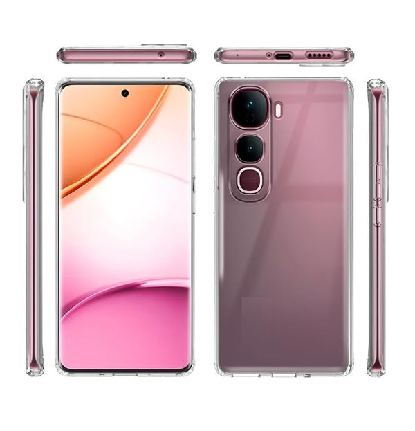 Mobielectro Clear Transparent Shockproof Scratch Resistant Protective Phone Case for Vivo Y400 Pro 5G