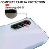 Mobielectro Clear Transparent Shockproof Scratch Resistant Protective Phone Case for Samsung A36 5G