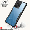 Mobielectro Camera Bump Protection | Slim Stylish 360 Protection Design |Crystal Clear | Shockproof Eagle Back Cover for Mi Note 12 Pro 5G - Black