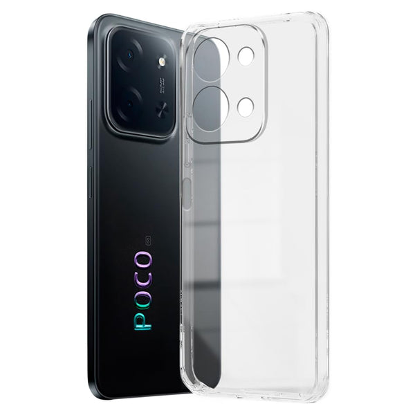Mobielectro Clear Transparent Shockproof Scratch Resistant Protective Phone Case for POCO C85 5G