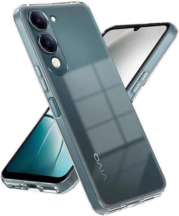 Mobielectro Soft Silicon Transparent |Scratch Resistant Clear Case for IQOO Z10 Lite 5G