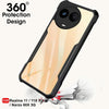 Mobielectro Camera Bump Protection | Slim Stylish 360 Protection Design |Crystal Clear | Shockproof Eagle Back Cover for Realme 11X |Realme 11 |Realme Narzo 60X 5G |Realme C67 5G - Black