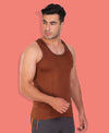 T.T. Men Regular Solid Pack Of 3 Dyed Vest Assorted