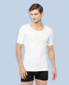 T.T. Men Interlock Half Sleev Vest With Pocket Pack Of 4 White
