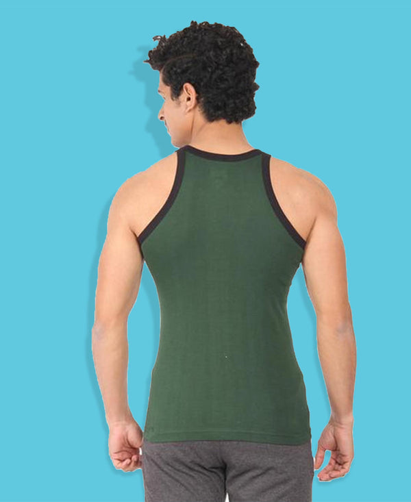 T.T. Men Solid Pack Of 5 Gym VestAssorted