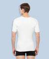 T.T. Men Interlock Half Sleev Vest With Pocket Pack Of 4 White