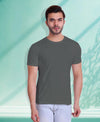 T.T. Poly Men Solid Grey Quick-Dry Tshirt