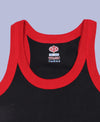 T.T. Kids Titanic Gym Vest Pack Of 3 Red-Grey-Trqs