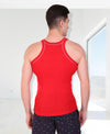 T.T. Men DesignerGym Vest Pack Of 2 Black-Red-Navy-Grey
