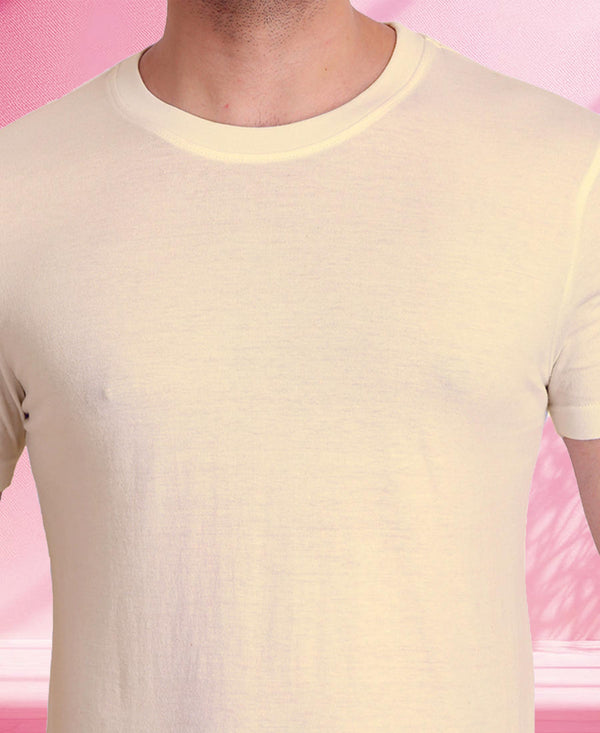 T.T. Poly Men Beige Quick-Dry Tshirt