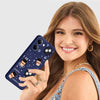 Mobielectro Cute Fun Cartoon 3DBear Coffee Case for Vivo Y51 Pro 5G - Blue