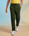 Hiflyers Boys & Girls|Regular Fit|Cotton Fleece Winter Lower|Warm & Soft | Drawstring Waist | Kids Casual Trackpant|Olive