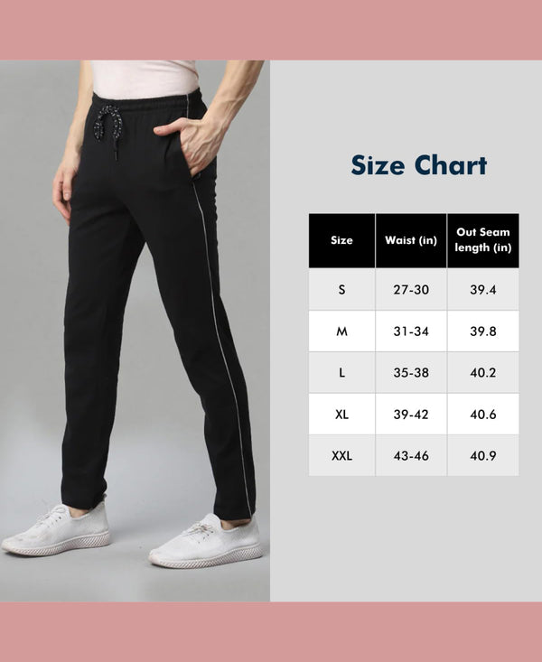 T.T. Men|Cotton Trackpant With Zipper Pocket|Regular Fit|Elastic Waist With Drawstring, Ultra Soft Stretch Fabric – Gym, Sports & Casual Wear With Side Piping||Maroon