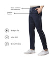 T.T. Men|Cotton Trackpant With Zipper Pocket|Regular Fit|Elastic Waist With Drawstring, Ultra Soft Stretch Fabric – Gym, Sports & Casual Wear With Side Piping||Navy
