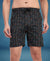 T.T. Men Regular Fit Cotton Polyster Printed Short With Zip Pocket Pack Of 1-Black