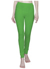 T.T. Women Solid Chudidar Cotton Lycra Cool Leggings -EMERALD GREEN - FLOURESCENT GREEN( Free Size)