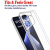 Mobielectro Clear Transparent Shockproof Scratch Resistant Protective Phone Case for Teco POVA 5 Pro 5G