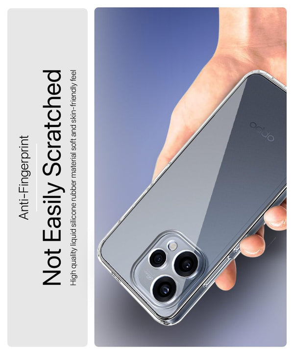 Mobielectro Clear Transparent Shockproof Scratch Resistant Protective Phone Case for Oppo Reno 15 5G