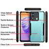 Mobielectro Camera Bump Protection | Slim Stylish 360 Protection Design |Crystal Clear | Shockproof Eagle Back Cover for Tecno Spark 8 - Black