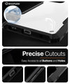 Mobielectro Camera Bump Protection | Slim Stylish 360 Protection Design |Crystal Clear | Shockproof Eagle Back Cover for Moto G64 - Black
