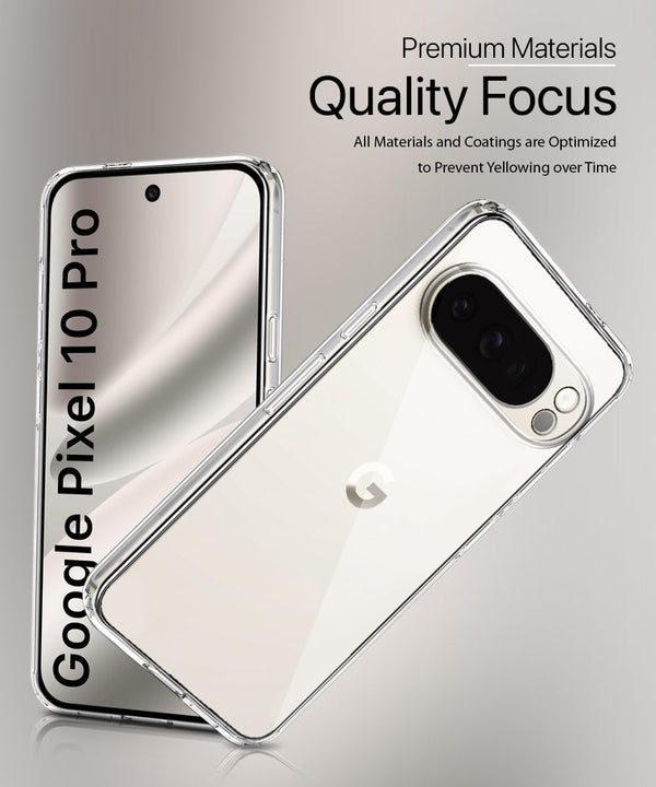Mobielectro Clear Transparent Shockproof Scratch Resistant Protective Phone Case for Pixel 10 Pro