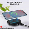 Mobielectro Soft Silicon Transparent |Scratch Resistant Clear Case for Samsung S24 FE 5G