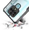Mobielectro Camera Bump Protection | Slim Stylish 360 Protection Design |Crystal Clear | Shockproof Eagle Back Cover for Tecno Camon 16 - Black