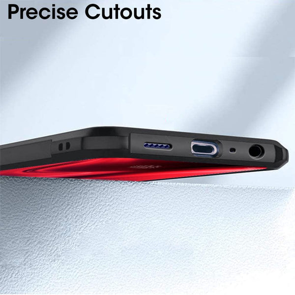 Mobielectro Camera Bump Protection | Slim Stylish 360 Protection Design |Crystal Clear | Shockproof Eagle Back Cover for RedMi K20 | RedMi K20 Pro - Black