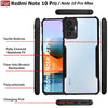 Mobielectro Camera Bump Protection | Slim Stylish 360 Protection Design |Crystal Clear | Shockproof Eagle Back Cover for RedMi Note 10 Pro|RedMi Note 10 Pro Max - Black