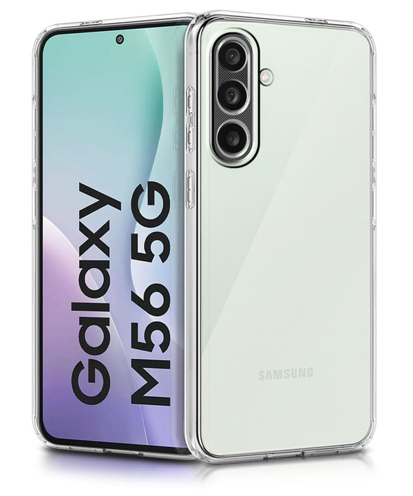 Mobielectro Clear Transparent Shockproof Scratch Resistant Protective Phone Case for Samsung M56 5G