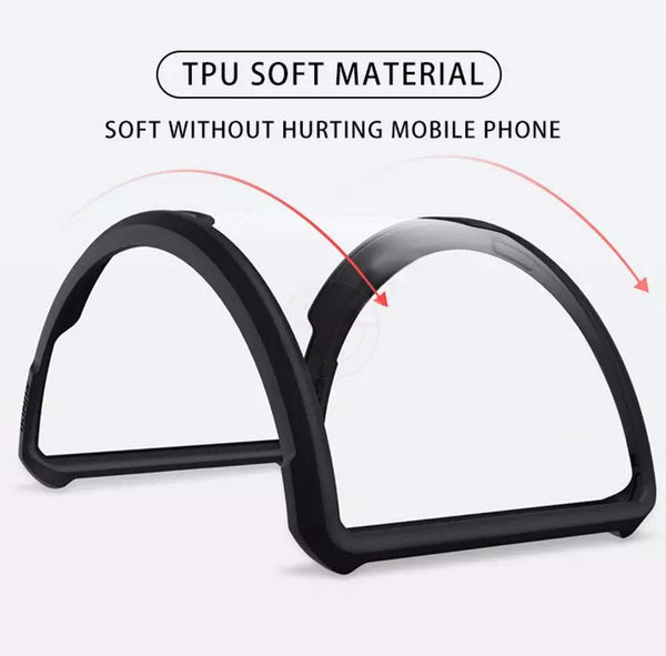 Mobielectro Camera Bump Protection | Slim Stylish 360 Protection Design |Crystal Clear | Shockproof Eagle Back Cover for Oppo A5 2020|Oppo A9 2020 - Black