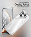 Mobielectro Clear Transparent Shockproof Scratch Resistant Protective Phone Case for Tecno POVA 7 Pro