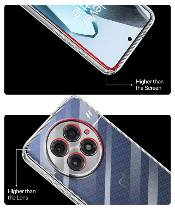 Mobielectro Soft Silicon Transparent |Scratch Resistant Clear Case for OnePlus 13 5G