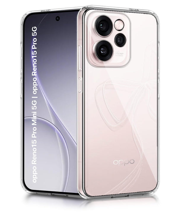 Mobielectro Clear Transparent Shockproof Scratch Resistant Protective Phone Case for Reno 15 Pro 5G