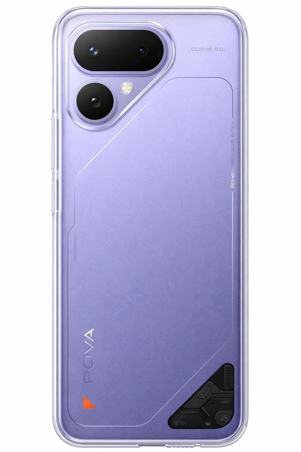 Mobielectro Clear Transparent Shockproof Scratch Resistant Protective Phone Case for Tecno POVA Curve 2