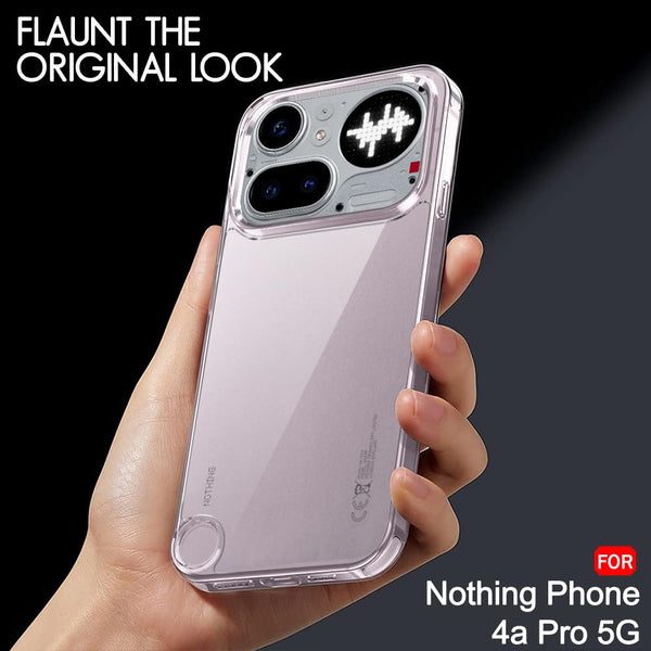 Mobielectro Clear Transparent Shockproof Scratch Resistant Protective Phone Case for Nothing Phone 4A Pro 5G