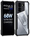 Mobielectro Camera Bump Protection | Slim Stylish 360 Protection Design |Crystal Clear | Shockproof Eagle Back Cover for Tecno Pova 5 Pro 5G - Black